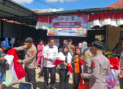 8.031 Bendera Merah Putih Dibagikan Polda Sultra dan Jajaran Jelang HUT RI Ke-80