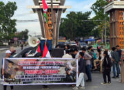 Aksi di Kendari, Aliansi Mahasiswa Peduli Sosial Dukung Prabowo-Gibran Perjuangkan Kemerdekaan Palestina