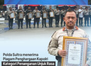 Polda Sultra Raih Penghargaan Penanganan Unjuk Rasa Terbaik