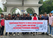 Aksi Gerbang Kota Kendari Ajak Agar Sampaikan Pendapat di Muka Umum Sesuai Ketentuan UU